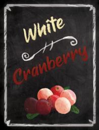 White Cranberry Wine Label