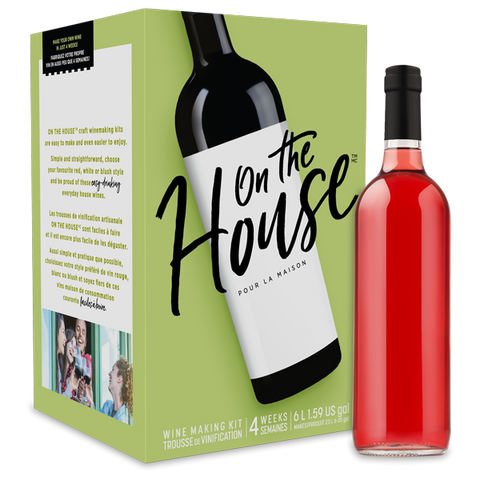 ON THE HOUSE BLUSH 6L WINE KIT