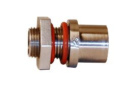 Bulkhead weld-less with o-rings (stainless steel)