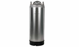 5 GALLON STAINLESS STEEL BALL LOCK KEG W/ METAL STRAP HANDLE